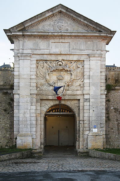 Entrée du centre pénitencier de Saint-Martin-de-Ré.