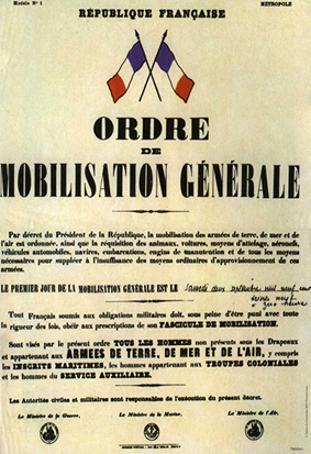 Affiche - AF001 - Ordre de mobilisation générale